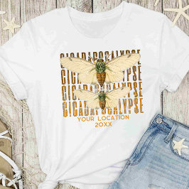 Cicada Cicadapocalypse 2024 Anpassningsbar Locatio T Shirt