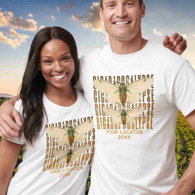 Cicada Cicadapocalypse 2024 Anpassningsbar Locatio T Shirt (Skapare uppladdad)