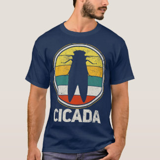 Cicada Insekt Entomolog Vintage T Shirt