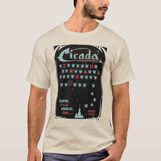 Cicada Invada T Shirt (Framsida)