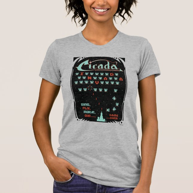 Cicada Invada T Shirt (Framsida)