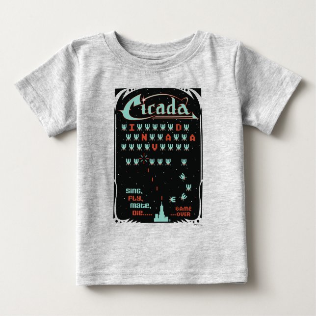 Cicada Invada T Shirt (Framsida)
