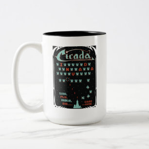 Cicada Invada Två-Tonad Mugg