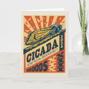 Cicada Invasion 2024 Brev Press Kort