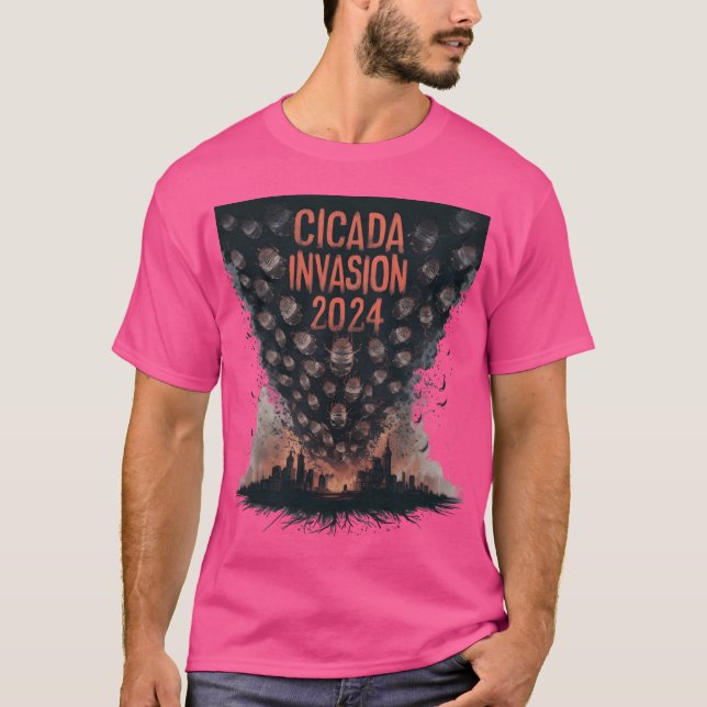 Cicada Invasion 2024 of City gift T Shirt (Framsida)