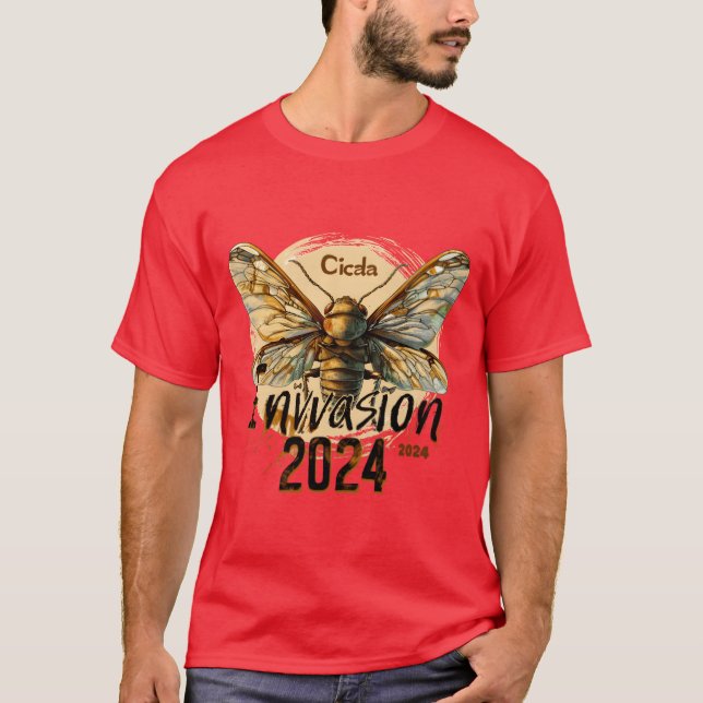 Cicada Invasion 2024 Summerour Hatch-familjen T Shirt (Framsida)
