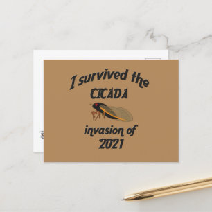 Cicada Invasion Postcard Vykort