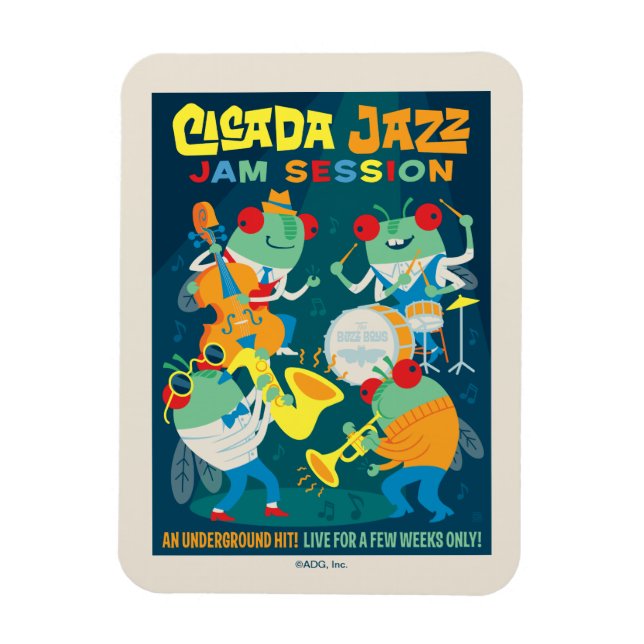 Cicada Jazz Sylt Session Magnet (Vertikal)