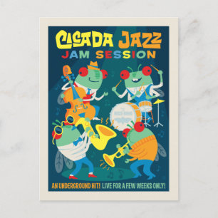 Cicada Jazz Sylt Session Vykort