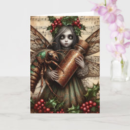 Cicada jul Fairy Collage Kort