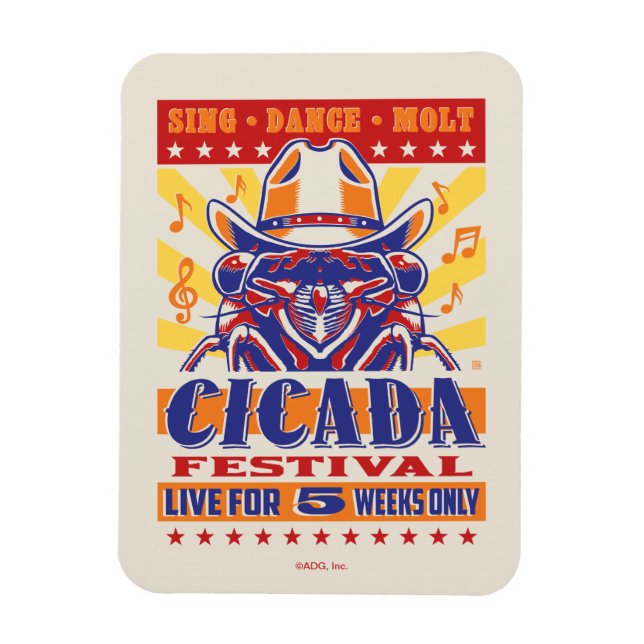 Cicada Land Music Festival Magnet (Vertikal)