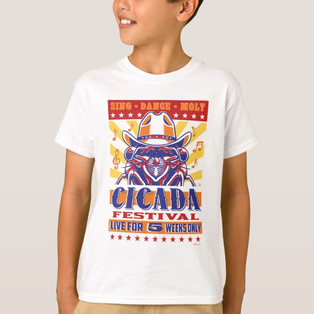 Cicada Land Music Festival T Shirt (Framsida)