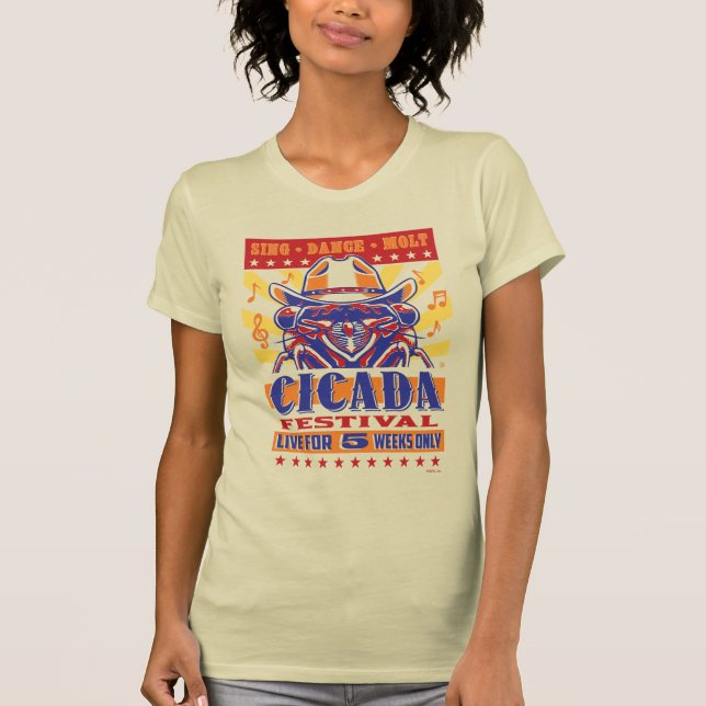 Cicada Land Music Festival T Shirt (Framsida)