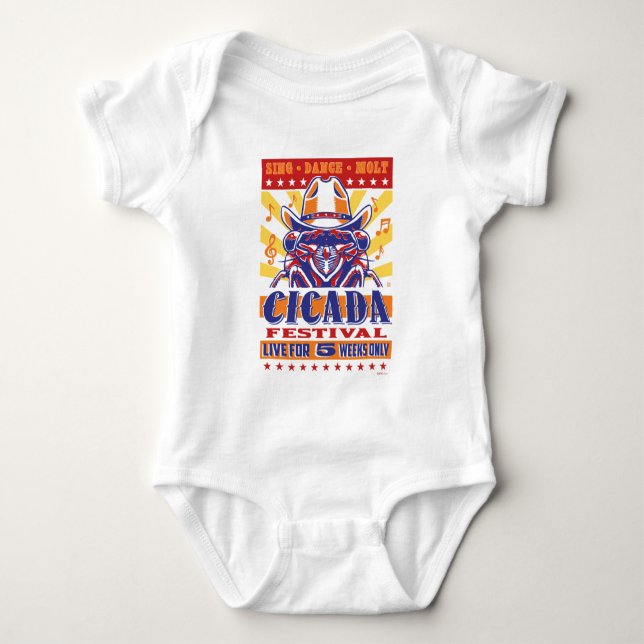 Cicada Land Music Festival T Shirt (Framsida)