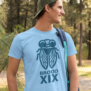 Cicada Magicicada Anpassningsbar Färg och Brood T Shirt