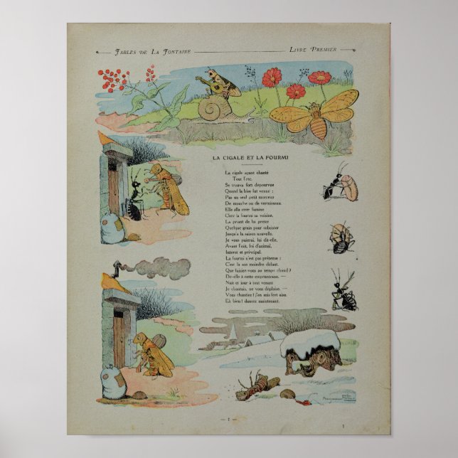 Cicada och Ant från Fables Poster (Framsidan)