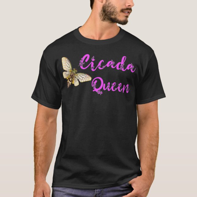 Cicada Queen Magicicada Swarme Insekt Invasion T Shirt (Framsida)