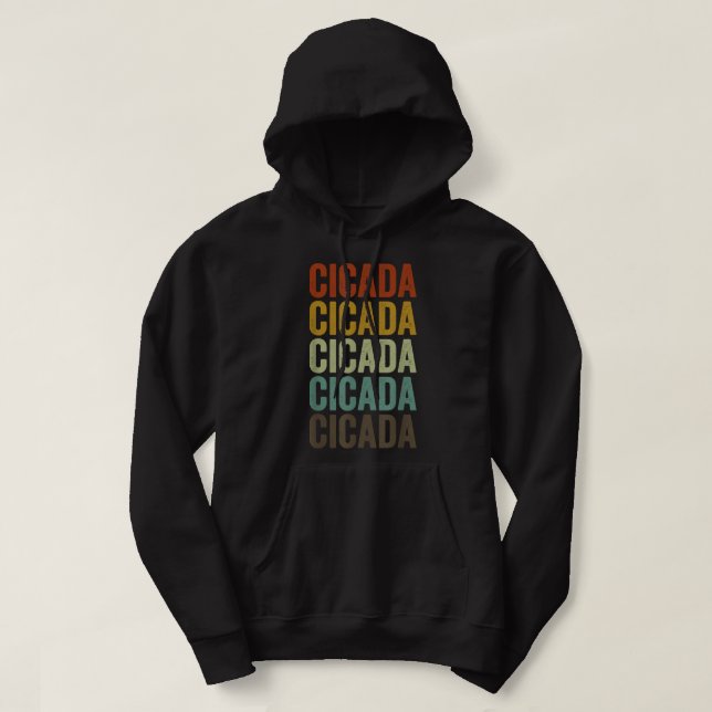 Cicada Retro Hoodie (Design framsida)