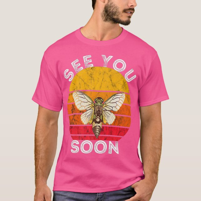 Cicada ser dig snart Magicicada Brood Insekt T Shirt (Framsida)