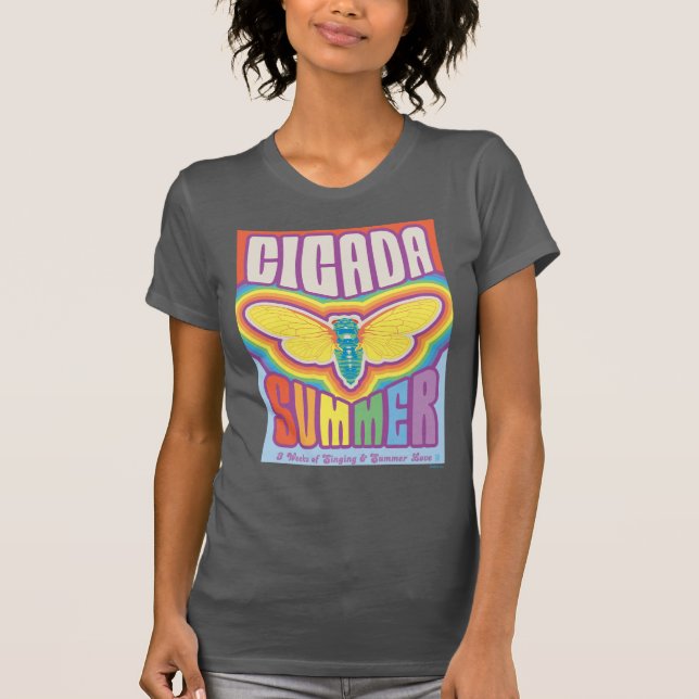 Cicada Summer Kärlek T Shirt (Framsida)