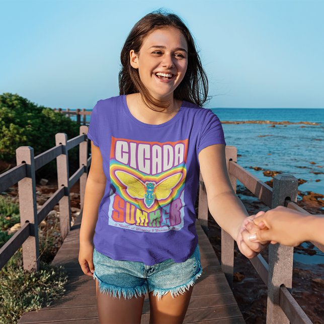 Cicada Summer Kärlek T Shirt (Kid wearing t-shirt)