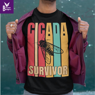 CICADA SURVIVOR Retro T Shirt
