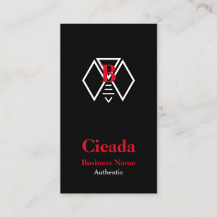 Cicada symbol visitkort