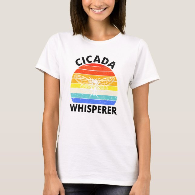 Cicada Whisperer 2021 Svarmbrood X Insekt Entomol T Shirt (Framsida)