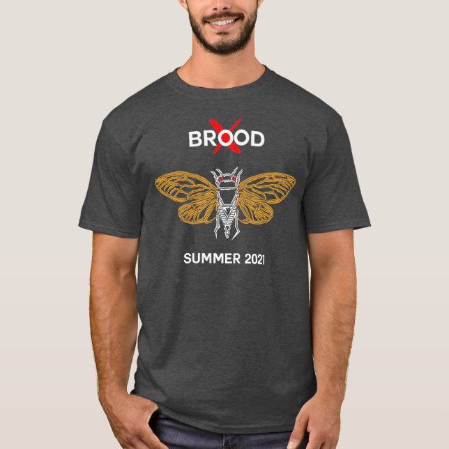 Cicadas Brood X 2021 Cicadas Retur T Shirt (Framsida)