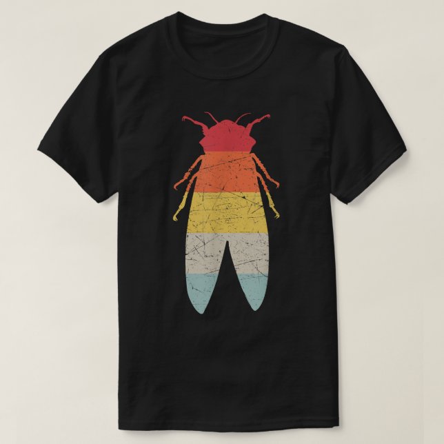 Cicadas Brood X Summer Magicicada Funny Retro Cic T Shirt (Design framsida)