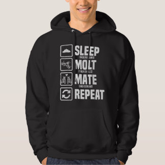 Cicadas Life Cycle Svilomatt Mate Upprepa Entomolo Hoodie