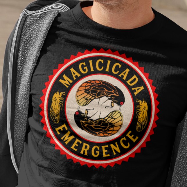 Cicadas Magicicada Emergence Funny Retro T Shirt (Skapare uppladdad)