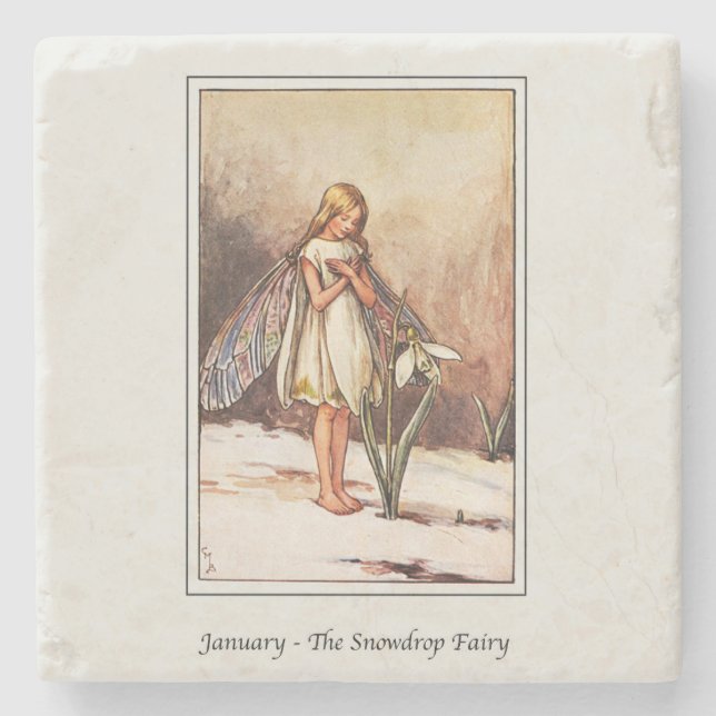 Cicely Mary Barker - Januari Fairy Stenunderlägg (Framsidan)