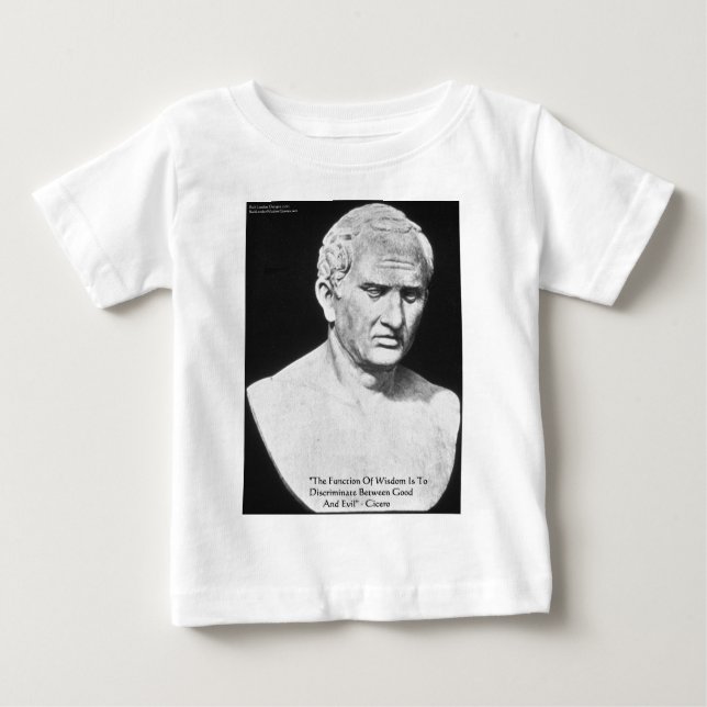 Cicero "Bra & Onde" Wisdom Quote Cards & Gifts Tee (Framsida)