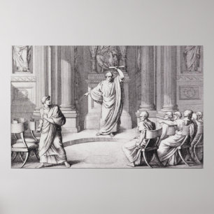 Cicero som skarpt kritisera Catiline Poster