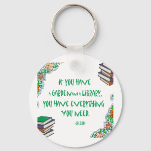 Ciceros citationstecken på bibliotek nyckelring