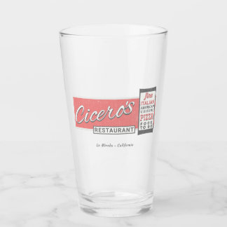 Ciceros italienska restaurang i vintagen La Mirada Glaskopp