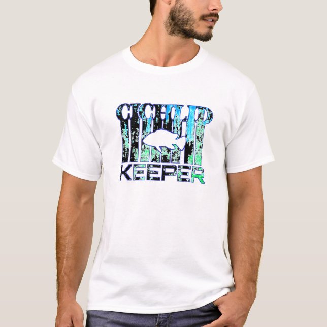 Cichlid Keeper som kastar Aquarium Cichlid Fish Br T Shirt (Framsida)