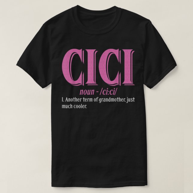 Cici-definition - mormdag t shirt (Design framsida)