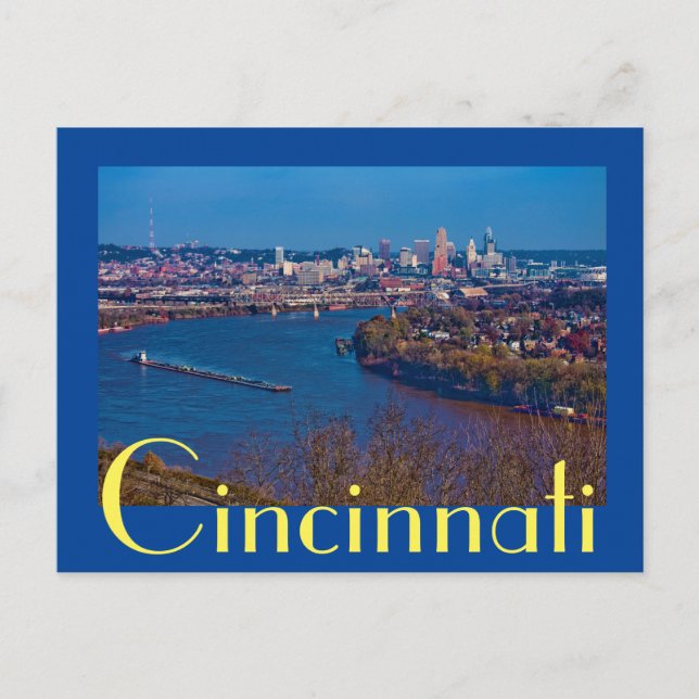 Cicinnati, Ohio, Queen City Vykort (Framsida)
