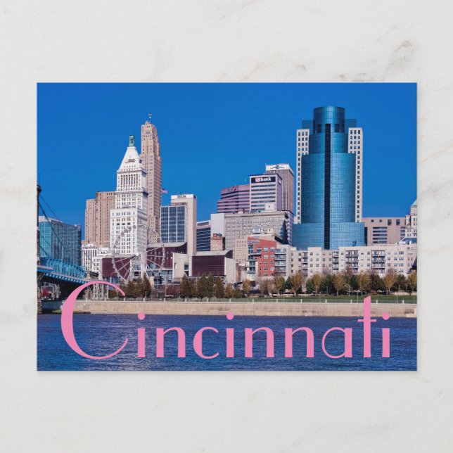 Cicinnati, Ohio, Queen City Vykort (Framsida)