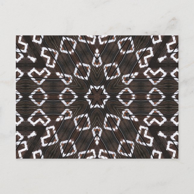 Čičmany Snowflake Vykort (Framsida)