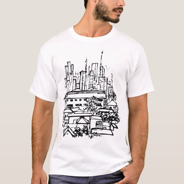 cidade de Sao Paulo T-shirt (Framsida)