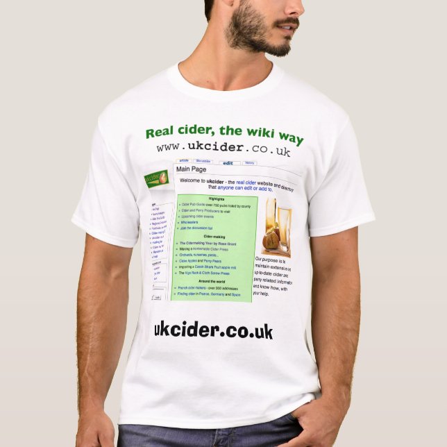 ciderwiki t-shirt (Framsida)
