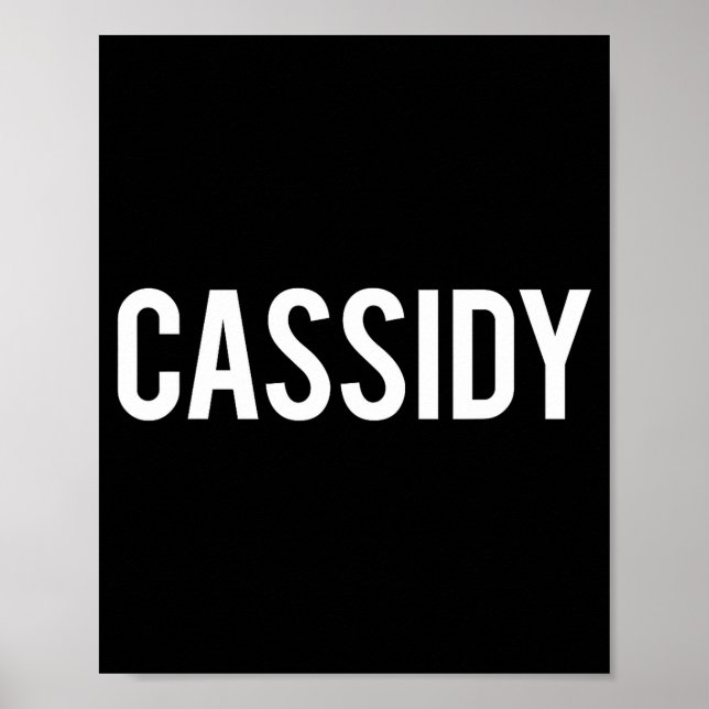 Cidy - Cool Ny Rolig Namn Fanpresent T-Shirt  Poster (Framsidan)