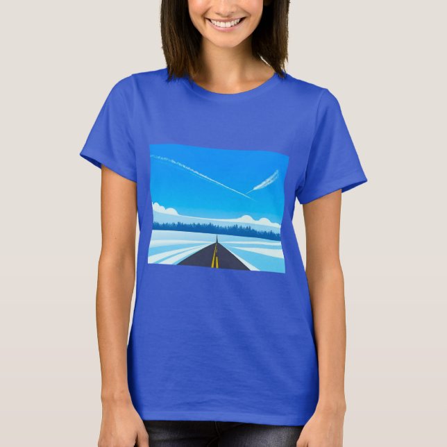 ciel bleu avions t shirt (Framsida)