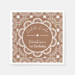 Cielito Lindo 1-årsdag Brun Pappersservett