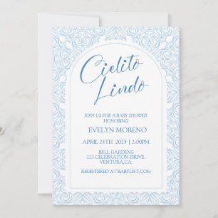 Cielito Lindo Baby Shower , Babyfirande, Baby Pojk Inbjudningar