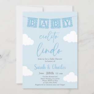 Cielito Lindo Baby Shower Boy-inbjudan Inbjudningar