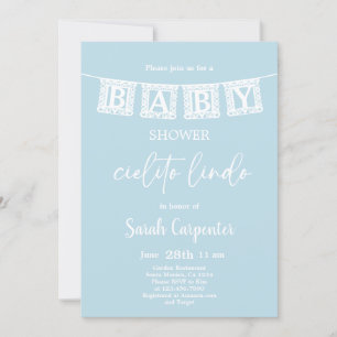 Cielito Lindo Baby Shower Boy-inbjudan Inbjudningar